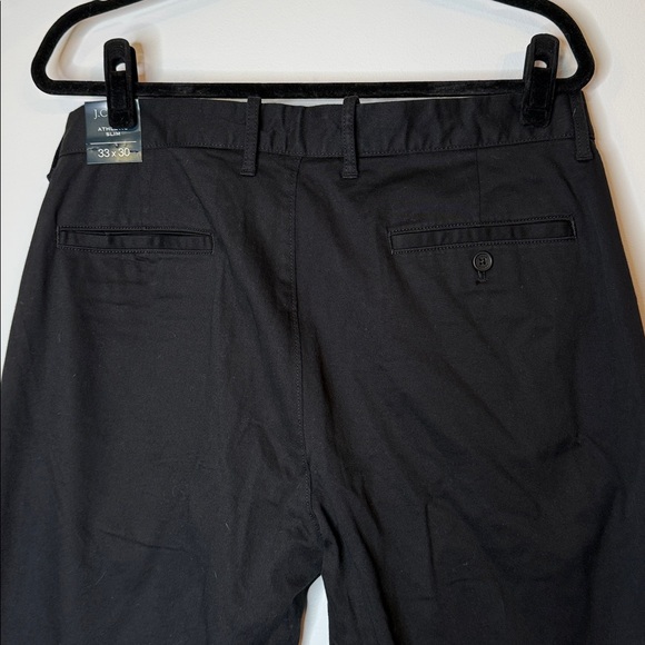 NWT J. crew Athletic slim-fit chino pant black size 33 - Picture 7 of 8
